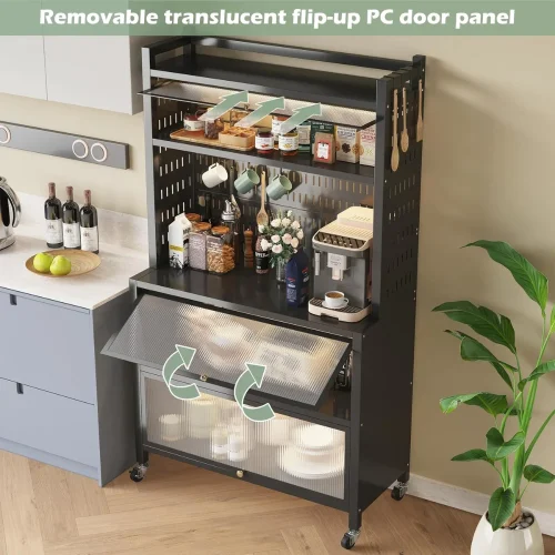 kitchen storage cabinet in Sri Lanka, microwave stand in Sri Lanka, kitchen rack with storage, movable kitchen cabinet, coffee station organizer Sri Lanka