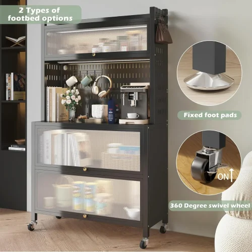 kitchen storage cabinet in Sri Lanka, microwave stand in Sri Lanka, kitchen rack with storage, movable kitchen cabinet, coffee station organizer Sri Lanka