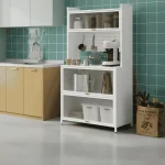 STEEL KITCHEN STORAGE CABINET - MICROWAVE AND OVEN RACK - Image 8