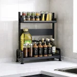 SPICE RACK ORGANIZER WITH ADJUSTABLE SHELF – DURABLE METAL, COUNTERTOP STORAGE SOLUTION - Image 5