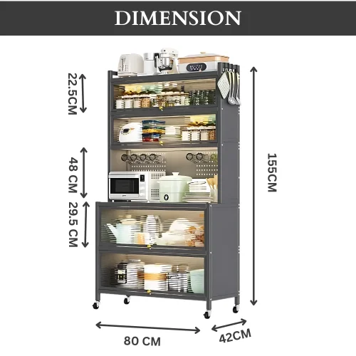 steel kitchen storage cabinet, kitchen storage cabinet Sri Lanka, steel cabinet with wheels, kitchen organizer Sri Lanka, racks.lk