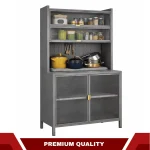 STEEL KITCHEN STORAGE CABINET - MICROWAVE AND OVEN RACK - Image 15