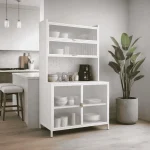 STEEL KITCHEN STORAGE CABINET - MICROWAVE AND OVEN RACK - Image 11