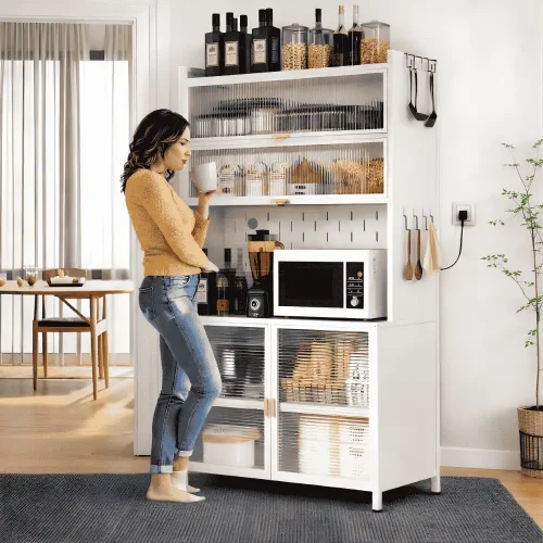 Buy a Steel Kitchen Storage Cabinet with Wheels | racks.lk