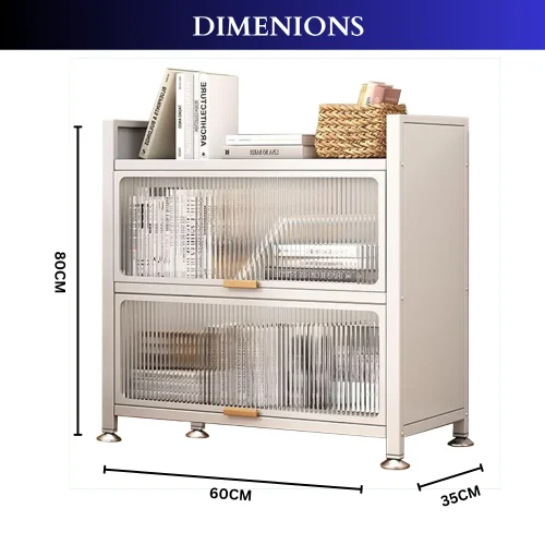 2 Layer Metal Storage Cabinet in Sri Lanka, white metal bookcase Sri Lanka, metal storage rack Sri Lanka, modern display shelf Sri Lanka, acrylic door cabinet Sri Lanka, flip door storage cabinet, multipurpose storage shelf Sri Lanka, minimalist cabinet Sri Lanka, powder coated steel cabinet, home organizer cabinet Sri Lanka