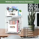 2 Tier Multifunctional Storage Rack in Sri Lanka, storage rack Sri Lanka, kitchen organizer in Sri Lanka, under sink storage Sri Lanka, bathroom rack Sri Lanka, sliding storage rack Sri Lanka, racks.lk