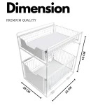2 Tier Multifunctional Storage Rack in Sri Lanka, storage rack Sri Lanka, kitchen organizer in Sri Lanka, under sink storage Sri Lanka, bathroom rack Sri Lanka, sliding storage rack Sri Lanka, racks.lk