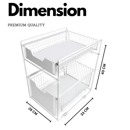 2 Tier Multifunctional Storage Rack in Sri Lanka, storage rack Sri Lanka, kitchen organizer in Sri Lanka, under sink storage Sri Lanka, bathroom rack Sri Lanka, sliding storage rack Sri Lanka, racks.lk