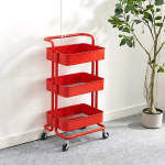3 Tier Metal Storage Trolley Sri Lanka, kitchen storage trolley Sri Lanka, bathroom utility cart Sri Lanka, rolling organizer rack Sri Lanka, metal storage rack with wheels Sri Lanka, multipurpose storage trolley Sri Lanka
