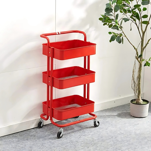 3 Tier Metal Storage Trolley Sri Lanka, kitchen storage trolley Sri Lanka, bathroom utility cart Sri Lanka, rolling organizer rack Sri Lanka, metal storage rack with wheels Sri Lanka, multipurpose storage trolley Sri Lanka