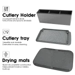 dish drying rack with water filter in Sri Lanka, kitchen cutlery holder Sri Lanka, utensil organizer Sri Lanka, countertop dish drying mat Sri Lanka, kitchen storage rack Sri Lanka, cup storage tray Sri Lanka, non slip drying mat Sri Lanka