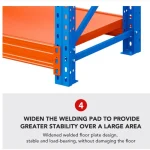 4 Tier Warehouse Storage Rack – Adjustable Boltless Design (120cm x 60cm x 200cm) - Image 7