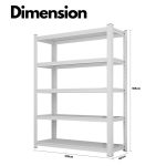 5 Tier Steel Rack for Shops, Kitchen, Warehouse, showrooms L120 x D40 x H183 - Image 2