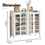 STEEL SHOE CABINET ORGANIZER WITH 4 DOOR AND 6 SPACIOUS LAYERS - ADJUSTABLE SHELVES - HIGHLY DURABLE - Image 2