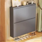 STEEL SHOE RACK WITH PULL OUT DOOR, SHOE CABINET, SHOE RACK FOR OFFICE AND ENTRYWAY - Image 3