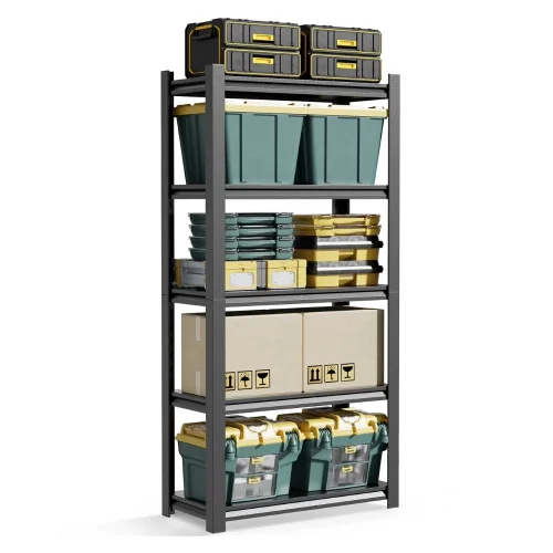 Multipurpose 5 Layer Storage Shelf Rack for Books, kitchen Appliances, Microwave & Oven L70cm x D40Cm x L160cm