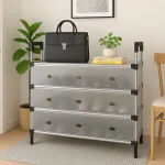 COVERED SHOE RACK FOR HOME AND OFFICE, 4 LAYER SHOE STORAGE CABINET WITH FLIP COVER, EASY ASSEMBLE AND DURABLE