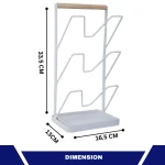 3-LAYER POT LID AND CUTTING BOARD HOLDER FOR KITCHEN - Image 2