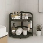 STEEL CORNER RACK, KITCHEN AND BATHROOM STORAGE RACK (2 & 3 Layer) - Image 8
