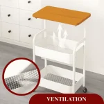 MULTIPURPOSE STEEL STORAGE CART WITH WHEELS - KITCHEN TROLLEY, OFFICE RACK, KIDS ORGANIZER - Image 14