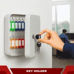 STEEL KEY HOLDER WITH SECURE LOCK - 20 KEYS