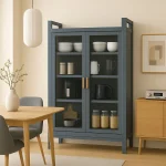 PREMIUM DOUBLE-DOOR METAL KITCHEN CABINET - 4 LAYER BOOK SHELF AND STORAGE RACK - Image 11