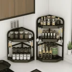 STEEL CORNER RACK, KITCHEN AND BATHROOM STORAGE RACK (2 & 3 Layer)