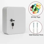 STEEL KEY HOLDER WITH SECURE LOCK - 20 KEYS - Image 3