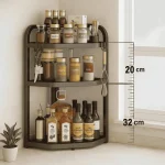 STEEL CORNER RACK, KITCHEN AND BATHROOM STORAGE RACK (2 & 3 Layer) - Image 9