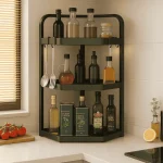 STEEL CORNER RACK, KITCHEN AND BATHROOM STORAGE RACK (2 & 3 Layer) - Image 10
