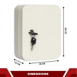 STEEL KEY HOLDER WITH SECURE LOCK - 20 KEYS - Image 2