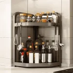 STEEL CORNER RACK, KITCHEN AND BATHROOM STORAGE RACK (2 & 3 Layer) - Image 6