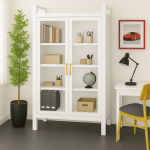 PREMIUM DOUBLE-DOOR METAL KITCHEN CABINET - 4 LAYER BOOK SHELF AND STORAGE RACK - Image 2