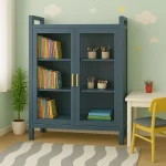 KITCHEN STEEL CABINET WITH DOUBLE DOORS - 3 LAYER SHELF STORAGE ORGANIZER FOR KITCHEN ITEMS, BOOKS AND GARAGE - Image 8