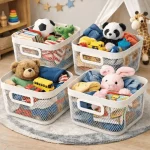 METAL STORAGE BASKET FOR HOME AND OFFICE - STORAGE BIN & BASKETS - Image 13