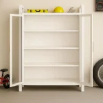 PREMIUM DOUBLE-DOOR METAL KITCHEN CABINET - 4 LAYER BOOK SHELF AND STORAGE RACK - Image 5