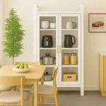 PREMIUM DOUBLE-DOOR METAL KITCHEN CABINET - 4 LAYER BOOK SHELF AND STORAGE RACK - Image 6