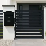 WALL MOUNTED METAL POST BOX WITH LOCK - WEATHERPROOF SECURE MAILBOX FOR HOME & OFFICE, DURABLE OUTDOOR LETTER BOX - Image 5