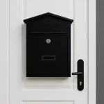 WALL MOUNTED METAL POST BOX WITH LOCK - WEATHERPROOF SECURE MAILBOX FOR HOME & OFFICE, DURABLE OUTDOOR LETTER BOX - Image 3