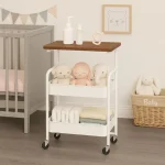 MULTIPURPOSE STEEL STORAGE CART WITH WHEELS - KITCHEN TROLLEY, OFFICE RACK, KIDS ORGANIZER - Image 8