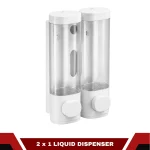BATHROOM SOAP DISPENSER - 600ML REFILLABLE SHOWER GEL AND SHAMPOO DISPENSER - Image 3