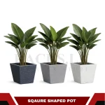SQUARE SHAPE FLOWER POT - INDOOR & OUTDOOR PLANTER