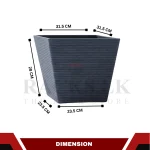 SQUARE SHAPE FLOWER POT - INDOOR & OUTDOOR PLANTER - Image 2