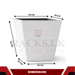 LARGE SQUARE PLANT POT - FLOWER POT FOR INDOOR AND OUT DOOR - Image 2