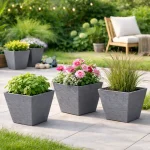 SQUARE SHAPE FLOWER POT - INDOOR & OUTDOOR PLANTER - Image 8