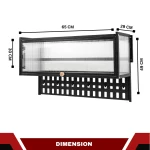 KITCHEN WALL CABINET | WALL MOUNTED STORAGE CABINET WITH HANGING BOARD - Image 2