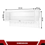 KITCHEN WALL CABINET | WALL MOUNTED STORAGE CABINET WITH HANGING BOARD - Image 3