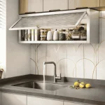 KITCHEN WALL CABINET | WALL MOUNTED STORAGE CABINET WITH HANGING BOARD - Image 11