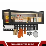 KITCHEN WALL CABINET | WALL MOUNTED STORAGE CABINET WITH HANGING BOARD - Image 5