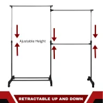 PORTABLE CLOTHES HANGING RACK FOR HOME AND SHOP USE - DOUBLE LAYER - Image 6